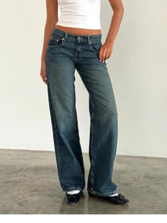 Motel Rocks Denim - Motel Rocks Low Rise Parallel Straight Leg Jeans